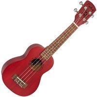 LAKA ACOUSTIC UKULELE & BAG ~ SOPRANO ~ RED VUS5RD