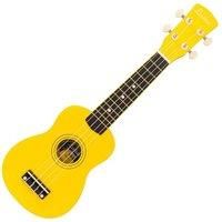 Laka Rainbow Series Soprano Ukulele & Carry Bag ~ Yellow
