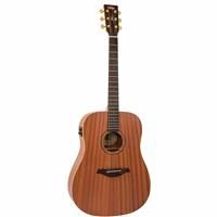 Vintage Mahogany Series 'Dreadnought' Electro-Acoustic Guitar ~ Satin Mahogany