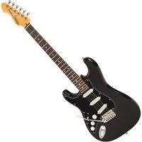 Vintage V60 Coaster Series Left Handed Electric Guitar - Gloss Black, Black