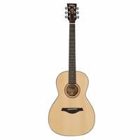 Vintage V1850N Performer Series All Solid Parlour Acoustic Guitar, Natural