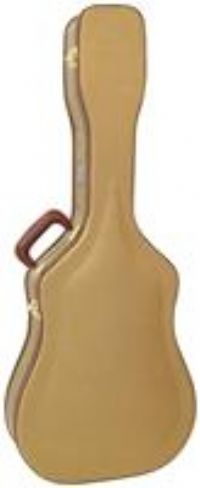 Vintage Deluxe Dreadnought Tweed Guitar Case - Shaped