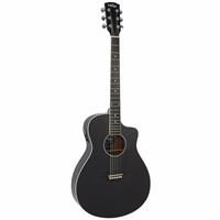 Vintage Pacific Coast Electro Acoustic Guitar Midnite Black
