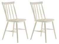 Habitat Talia Pair of Spindle Back Dining Chair - White