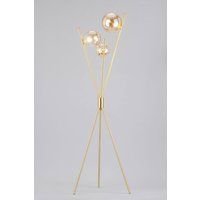 BHS Lighting Lincoln Floor Lamp in Gold