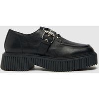 ASRA franxo buckle flat shoes in black