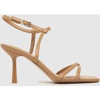 Schuh Samara Strappy Sandal High Heels In Natural
