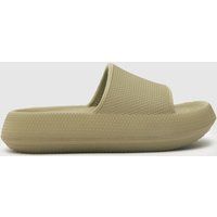 schuh khaki tani slider Boys Junior Slides