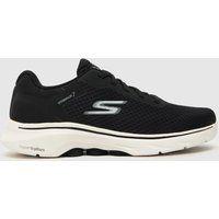 SKECHERS go walk 7 trainers in black & white