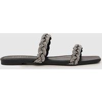 SIMMI Hawaii Bling Sandals in Black