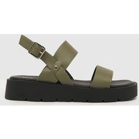 schuh tayla chunky sandals in khaki