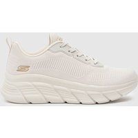 SKECHERS Bobs Sport B Flex Hi Flying HI Trainers in Off-White Multi