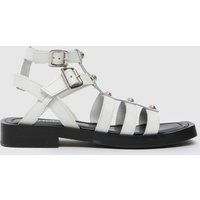 schuh tempeny studded sandals in white