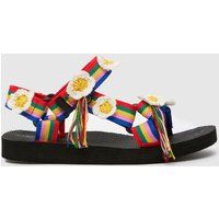 ARIZONA LOVE trekky stripe multicoloured sandals in multi