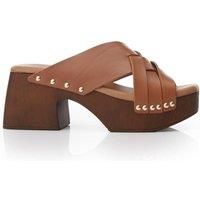 'Sh Saffron' Leather Flatforms