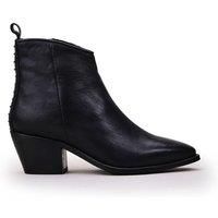 Moda In Pelle Women's Maevie Leather Cuban Heeled Ankle Boots