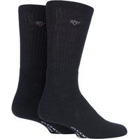 2 Pair Black Dunbar Cushioned Golf Socks Men's 7-11 Mens - Glenmuir