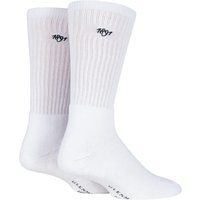 2 Pair White Dunbar Cushioned Golf Socks Men's 7-11 Mens - Glenmuir