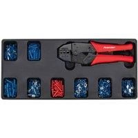 Sealey TBT16 Tool Chest Tray Electrical Ratchet Crimper Crimping Terminal Set