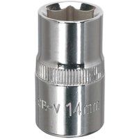 Sealey SP1214 WallDrive® Socket 14mm 1/2"Sq Drive Fully Polished
