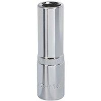 Sealey Premier WallDriveÂ® Socket 14mm Deep 1/2"Sq Drive Fully Polished