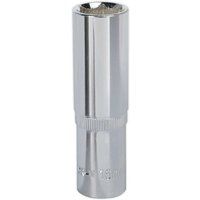 Sealey Premier WallDriveÂ® Socket 16mm Deep 1/2"Sq Drive Fully Polished