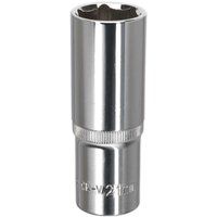 Sealey Premier WallDriveÂ® Socket 21mm Deep 1/2"Sq Drive Fully Polished
