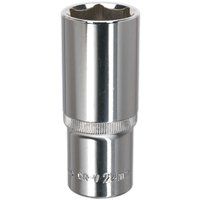 Sealey Premier WallDriveÂ® Socket 24mm Deep 1/2"Sq Drive Fully Polished