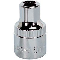 Sealey Premier WallDriveÂ® Socket 6mm 3/8"Sq Drive Fully Polished