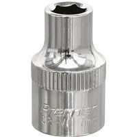 Sealey SP3807 Walldrive Fully Polished Socket, 3/8" Square Drive, 7mm