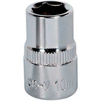 Sealey Premier WallDriveÂ® Socket 10mm 3/8"Sq Drive Fully Polished