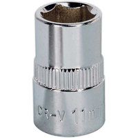 Sealey Premier WallDriveÂ® Socket 11mm 3/8"Sq Drive Fully Polished