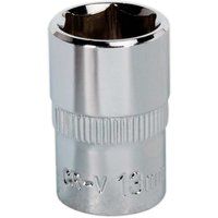 Sealey Premier WallDriveÂ® Socket 13mm 3/8"Sq Drive Fully Polished