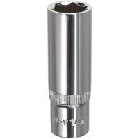 Sealey Sp3814D Walldrive Socket 14Mm Deep 3/8Sq Drive Fully Polished