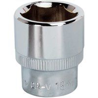 Sealey Premier WallDriveÂ® Socket 18mm 3/8"Sq Drive Fully Polished