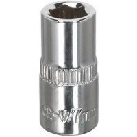 Sealey SP1407 7mm 1/4"Sq Drive Fully Polished WallDrive® Socket