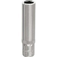 Sealey Premier WallDriveÂ® Socket 8mm Deep 1/4"Sq Drive Fully Polished
