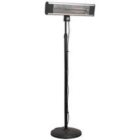 Sealey High Efficiency Carbon Fibre Infrared Patio Heater 1800W/230V Floor Stand