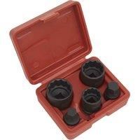 Sealey SX053 Impact Hub Socket & Socket Bit Set 5pc 12-Point 1/2"Sq Drive