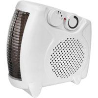 Sealey FH2010 Fan Heater with 2 Heat Settings and Thermostat, 2000W/230V, White