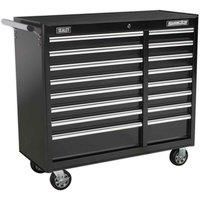 Sealey Rollcab 16 Drawer with Ball-Bearing Slides Heavy-Duty Black AP41169B