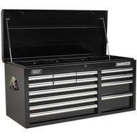 Sealey Topchest 14 Drawer with Ball-Bearing Slides Heavy-Duty - Black AP41149B