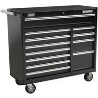 Sealey AP41120B Rollcab 12 Drawer with Ball-Bearing Slides Heavy-Duty - Black