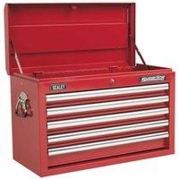 Sealey APCOMBOBBTK55 10 Drawer Topchest & Rollcab Combination & 147 Pcs Tool Kit, 420mm x 300mm x 95mm, Red