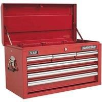 Sealey AP33069 Topchest 6 Drawer with Ball Bearing Runners - Red