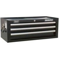 Sealey Mid Box 3 Drawer with Ball Bearing Slides  Black AP33339B