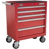 Roll cab 5 Drawer with Ball Bearing Slides  Red  SealeyAP33459