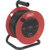Sealey CR22525 Cable Reel, 25m, 230V, 2.5mm, Red