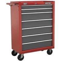 Sealey AP22507BB 7 Drawer Rollcab with Ball Bearing Runners, Red/Grey