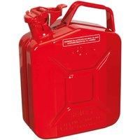 Sealey 5Litre RED Metal Jerry Can Storage Fuel Petrol Diesel Container Mower Car